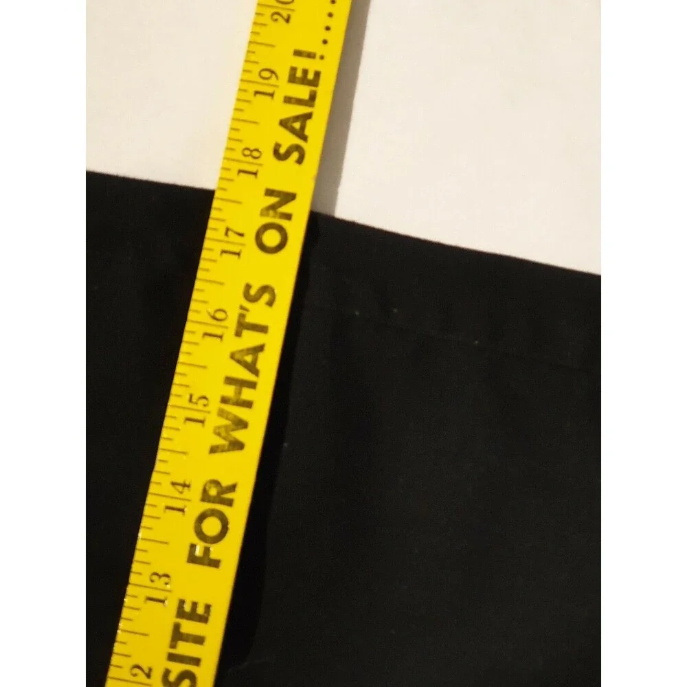 Tommy by Tommy Hilfiger Black Stretch Skirt Womens Size 3 Front zipper